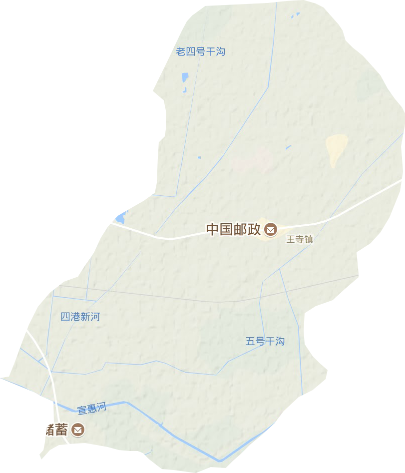 王寺镇地形地图