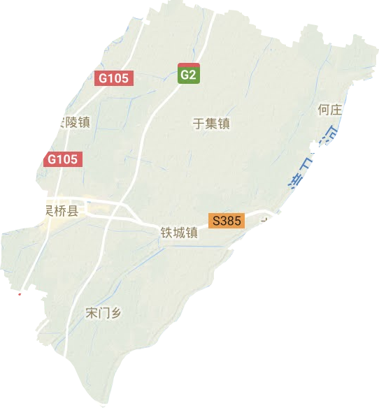 吴桥县地形地图