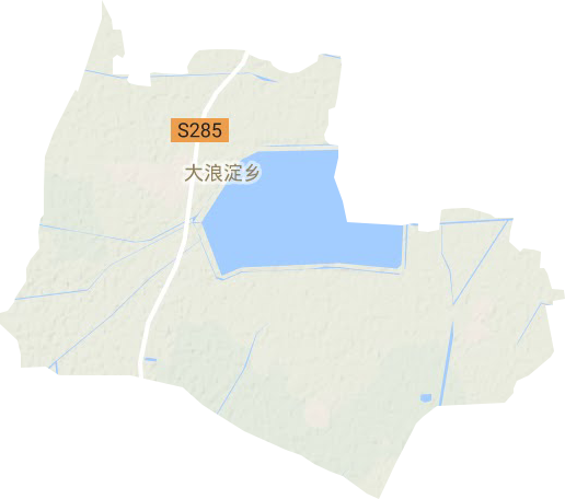 大浪淀乡地形地图