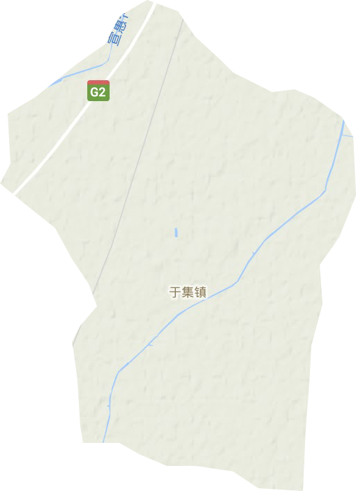 于集镇地形地图