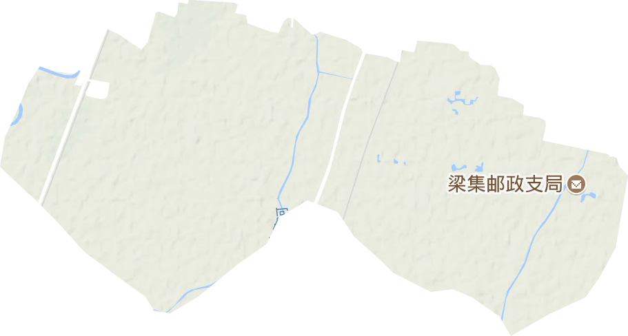 梁集镇地形地图