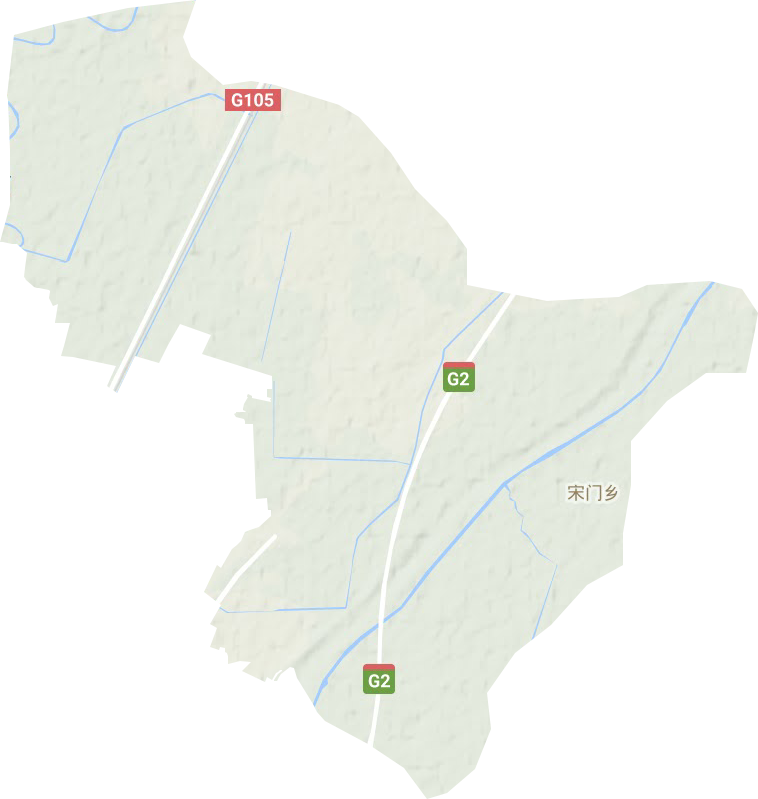 宋门乡地形地图