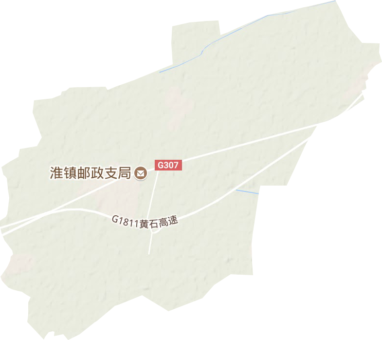 淮镇镇地形地图