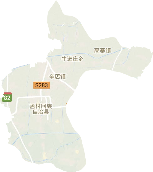 孟村县地形地图
