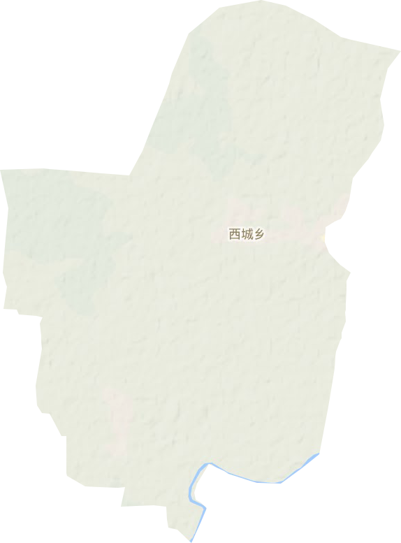 西城乡地形地图