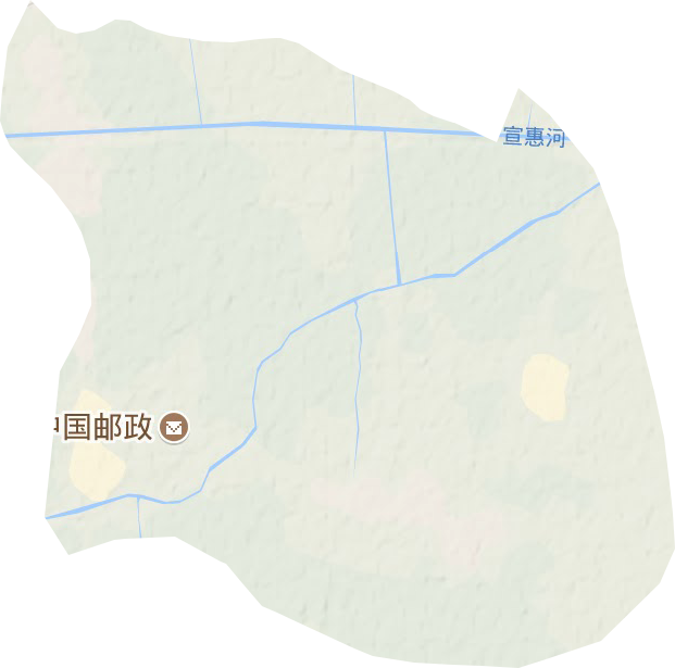 新县镇地形地图