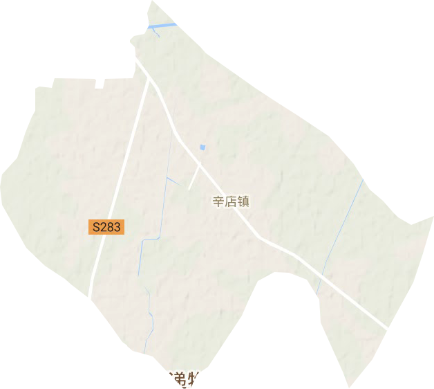 辛店镇地形地图