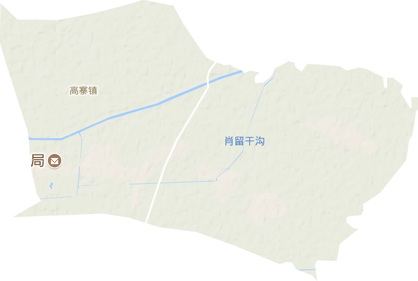 高寨镇地形地图