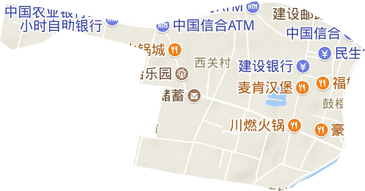 古楼街道地形地图