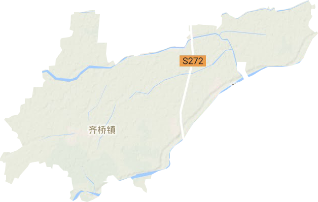 齐桥镇地形地图