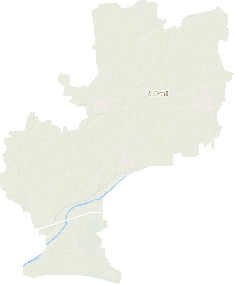 寺门村镇地形地图