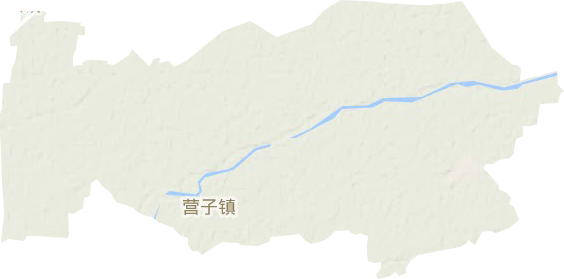 营子乡地形地图