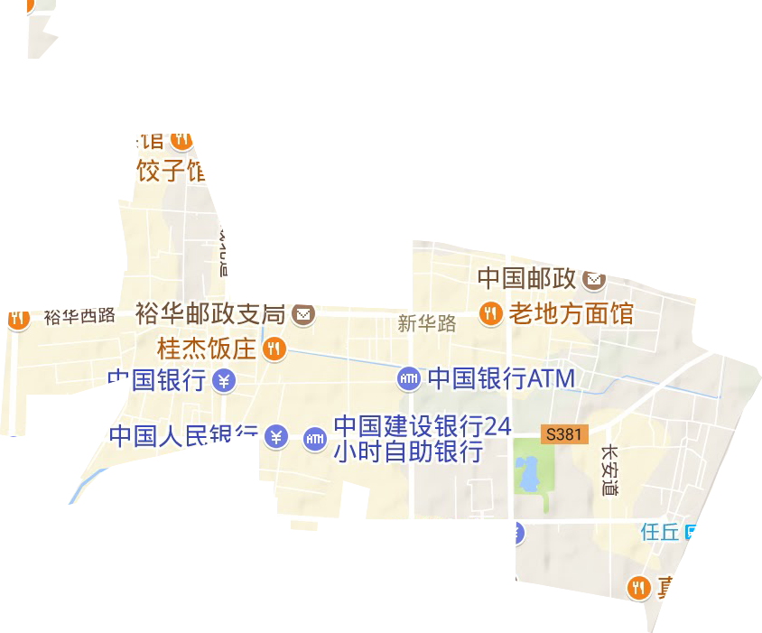 新华路街道地形地图