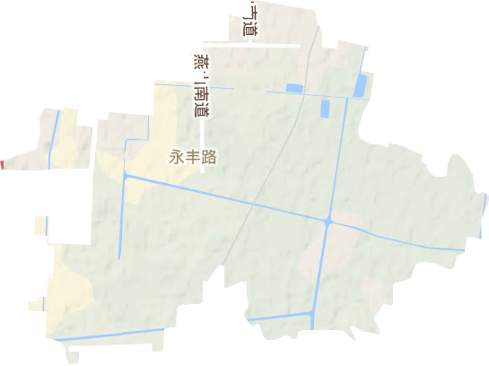 永丰路街道地形地图