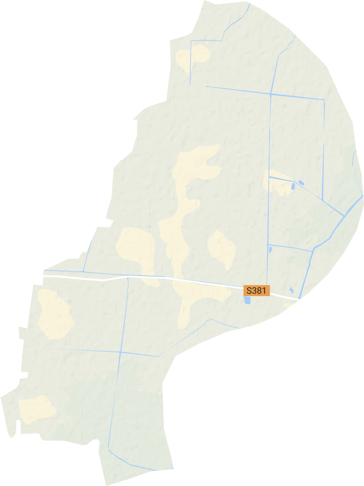 长丰镇地形地图