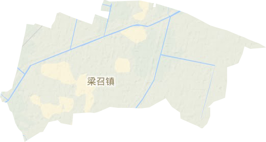 梁召镇地形地图