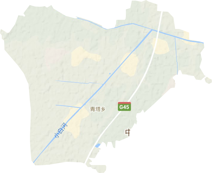 青塔乡地形地图