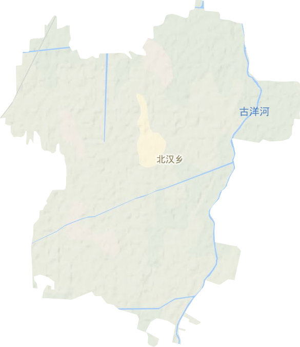 北汉乡地形地图
