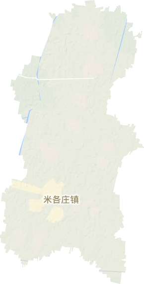 米各庄镇地形地图