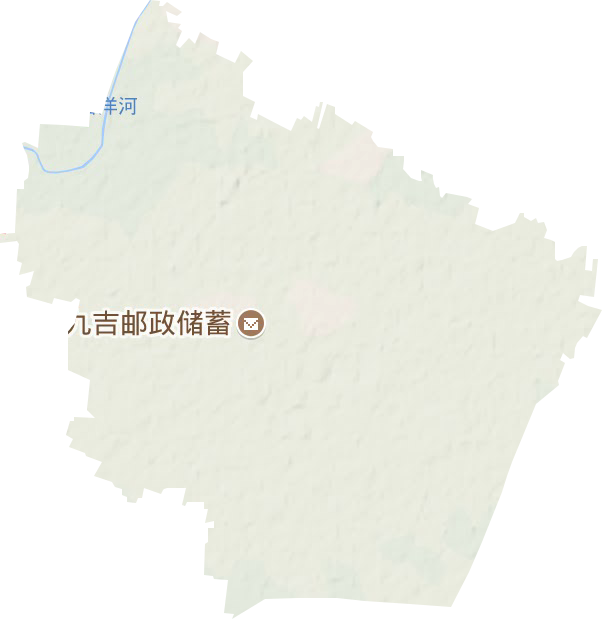 西九吉乡地形地图
