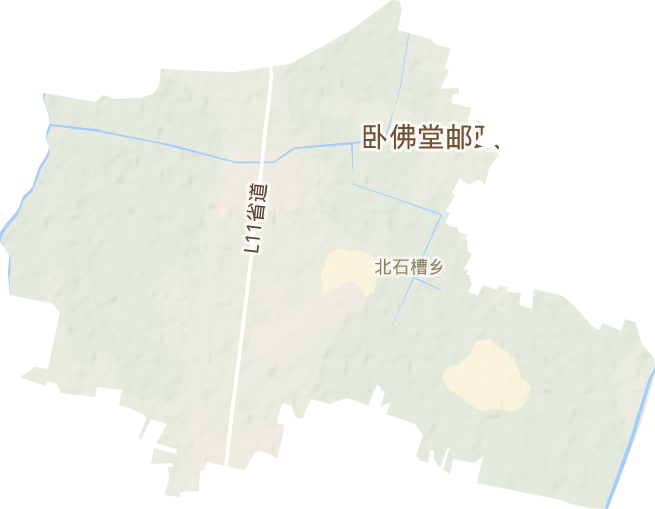 北石槽乡地形地图