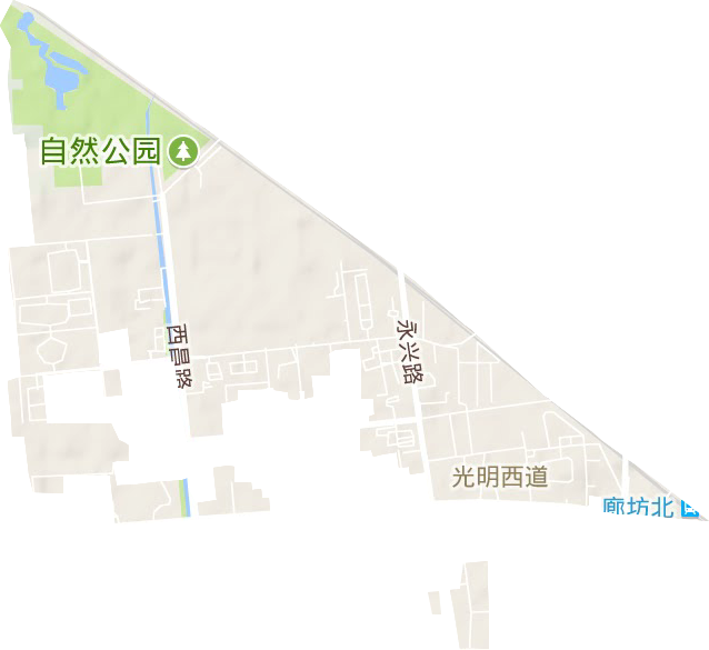 光明西道街道地形地图