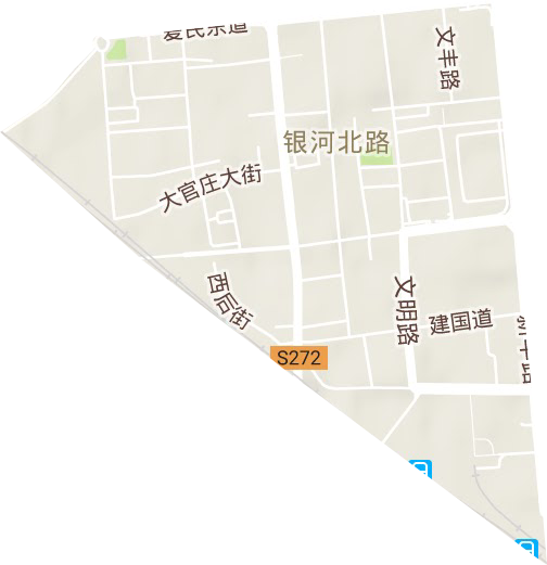 银河北路街道地形地图