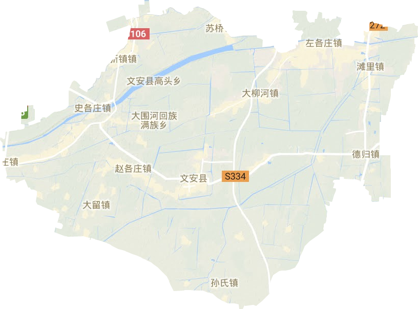 文安县地形地图