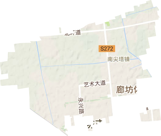 南尖塔镇地形地图