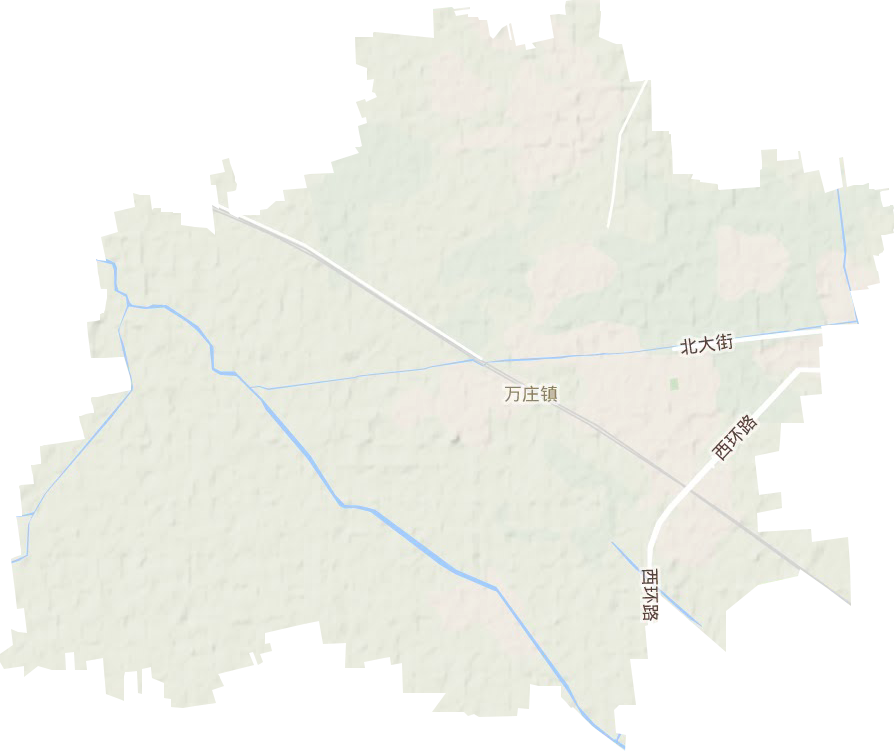 万庄镇地形地图