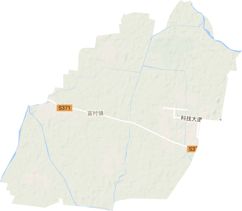 宫村镇地形地图