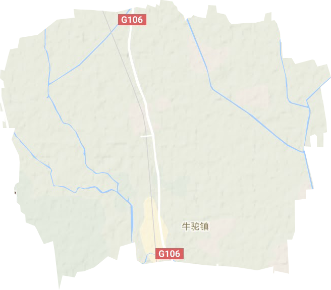 牛驼镇地形地图