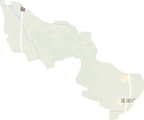 里澜城镇地形地图
