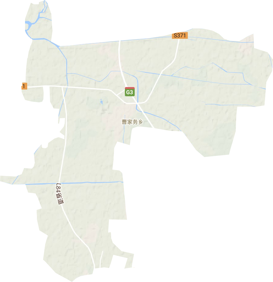 曹家务乡地形地图