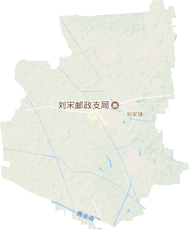 刘宋镇地形地图