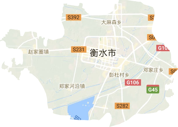 桃城区地形地图