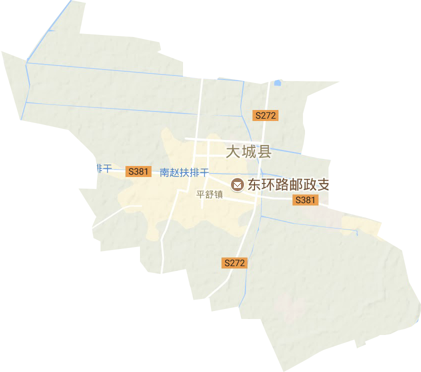 平舒镇地形地图