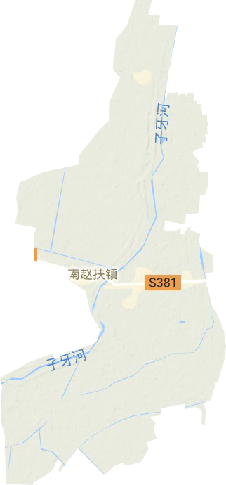 南赵扶镇地形地图