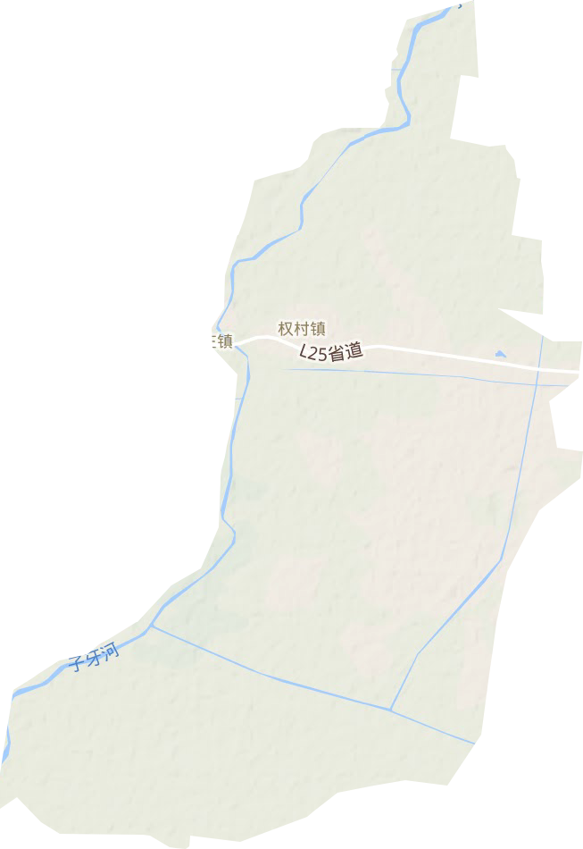 权村镇地形地图