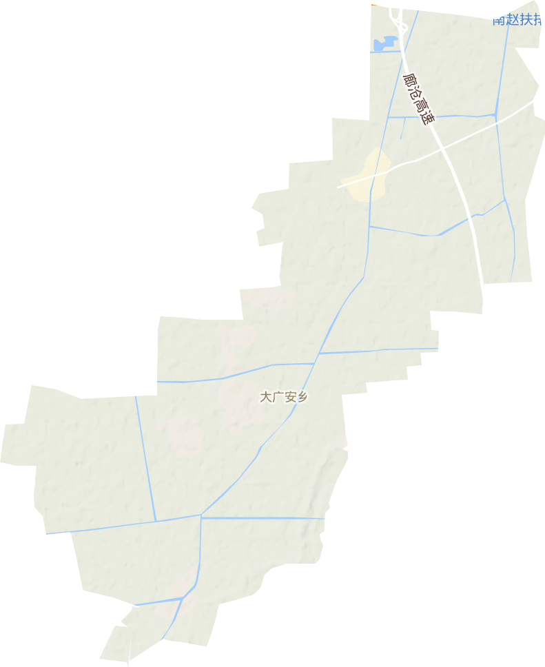 广安镇地形地图