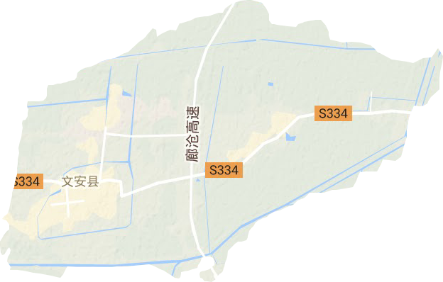 文安镇地形地图