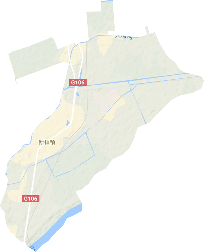 新镇镇地形地图