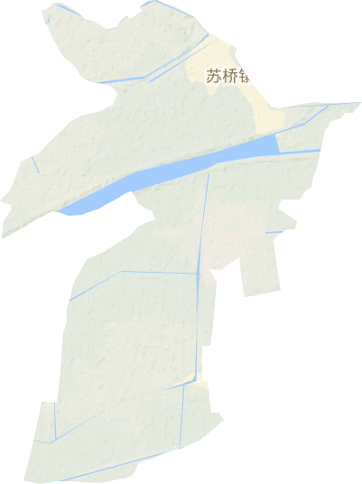 苏桥镇地形地图