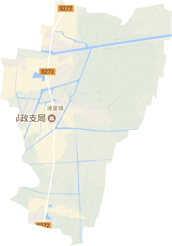 滩里镇地形地图