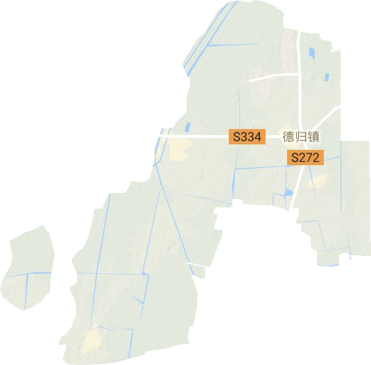德归镇地形地图