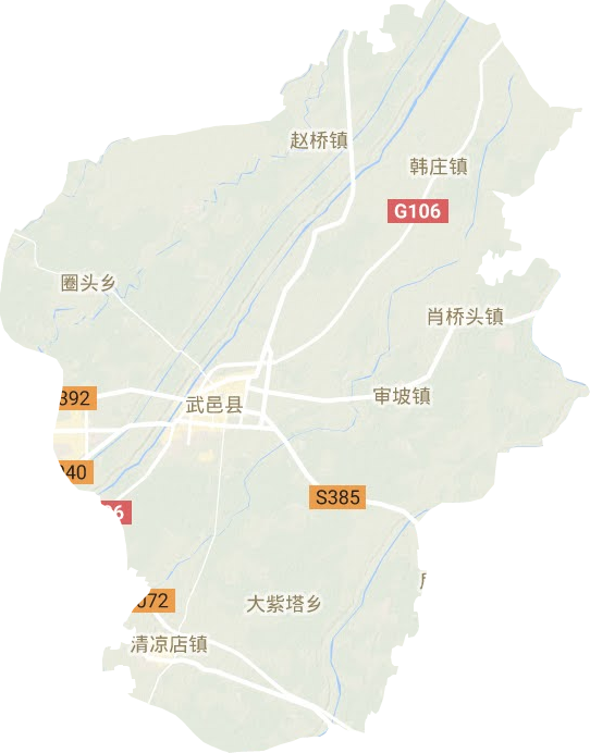 武邑县地形地图