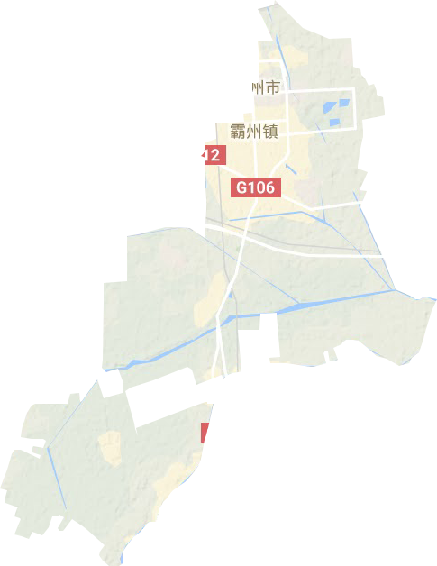 霸州镇地形地图