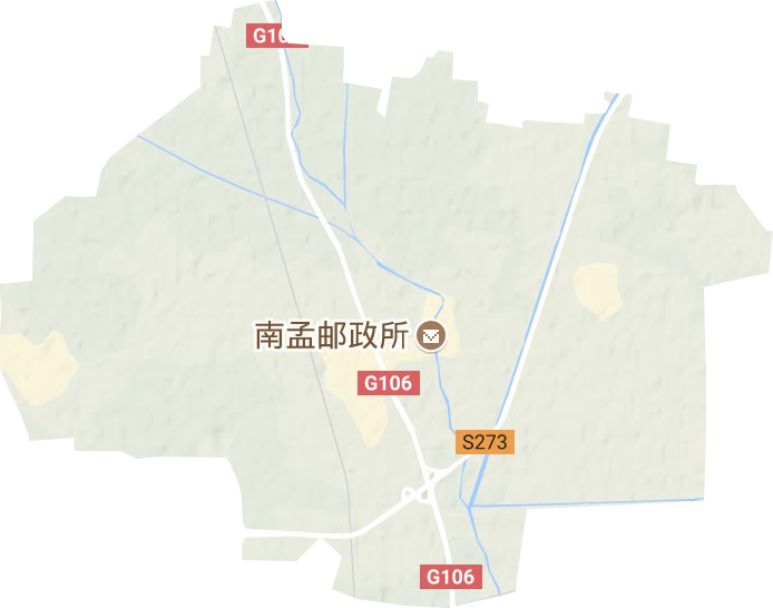 南孟镇地形地图