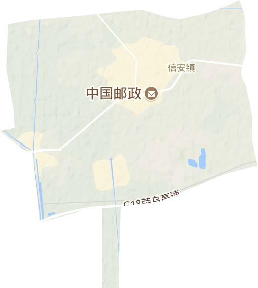 信安镇地形地图