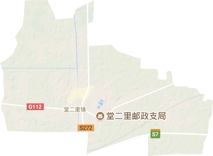 堂二里镇地形地图